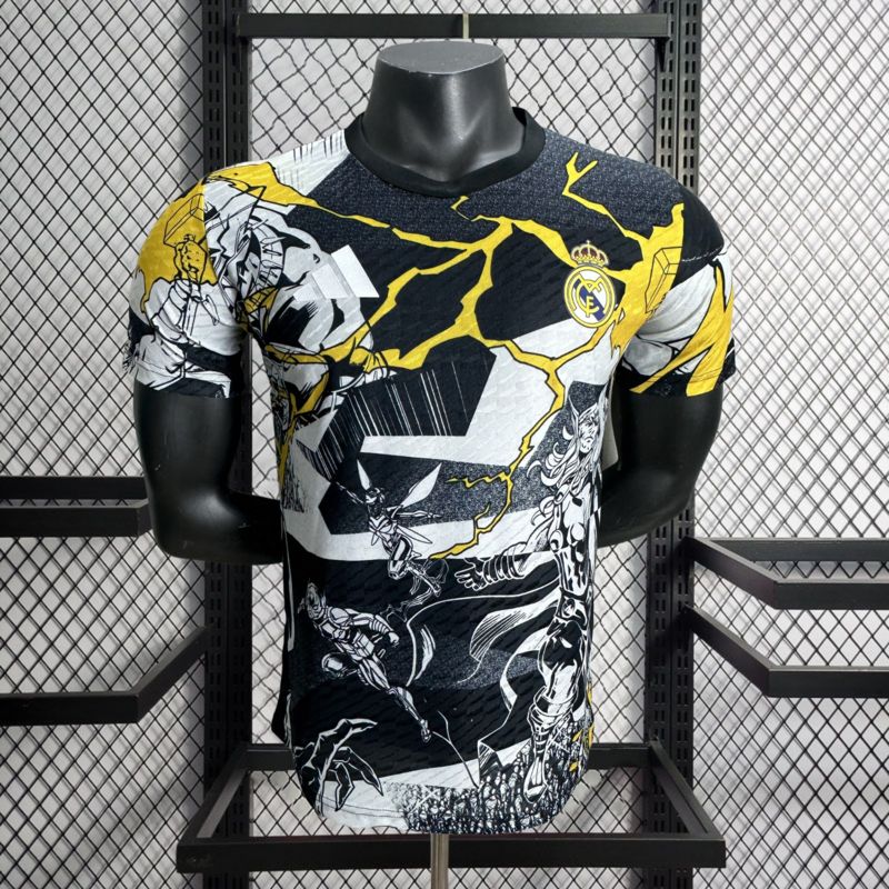 Player 2025-26 Real Madrid Marvel collaboration edition Football jersey