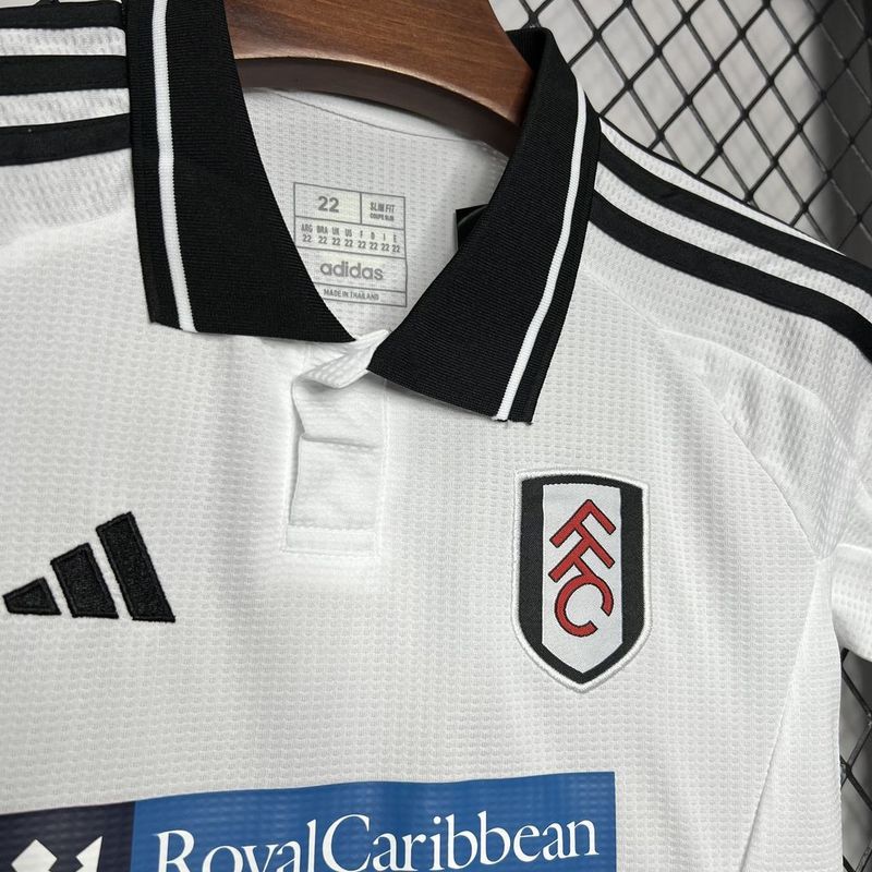2024-25 Fulham Home Kids Kit Football jersey