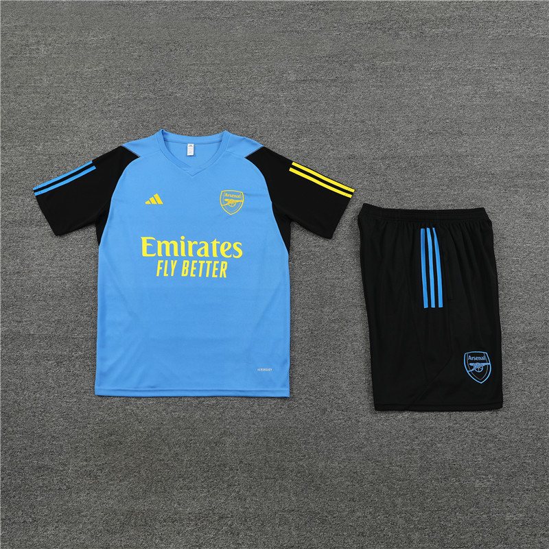 23-24 Arsenal blue short-sleeved training shirt