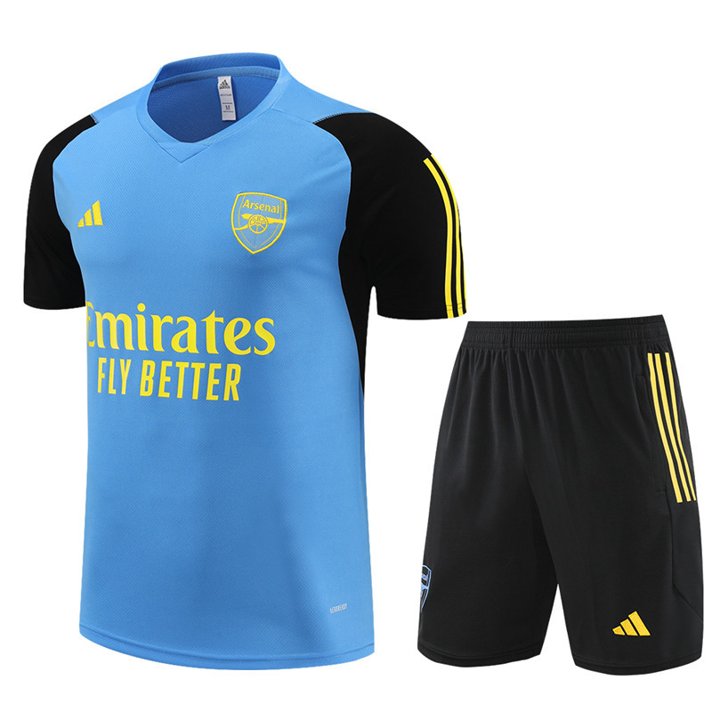 23-24 Arsenal blue short-sleeved training shirt