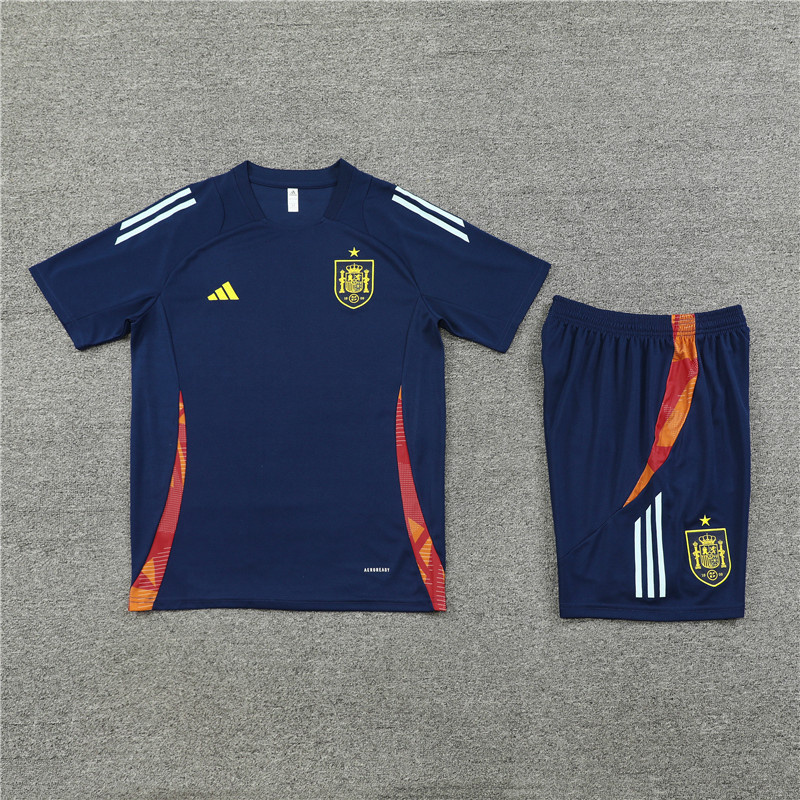2024-25 Spain Short-sleeved training clothese
