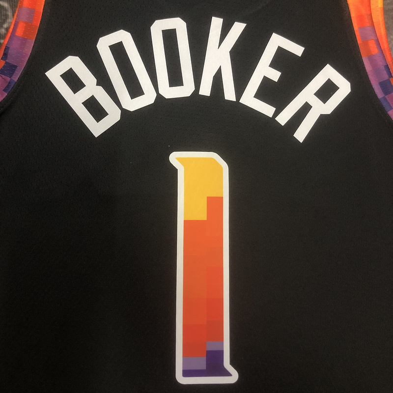 2023 NBA Phoenix Suns 1 BOOKER Basketball Jersey