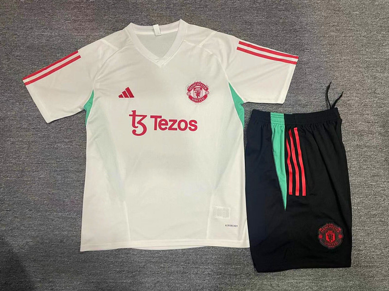 23-24 Manchester United short-sleeved training suit