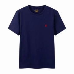 Navy with red logo，