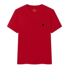 Red with black logo