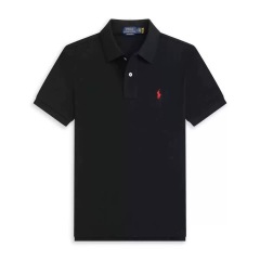 Black with red logo