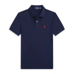 Navy with red logo，