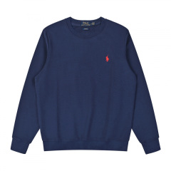 Navy with red logo，