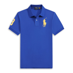 Blue with yellow logo