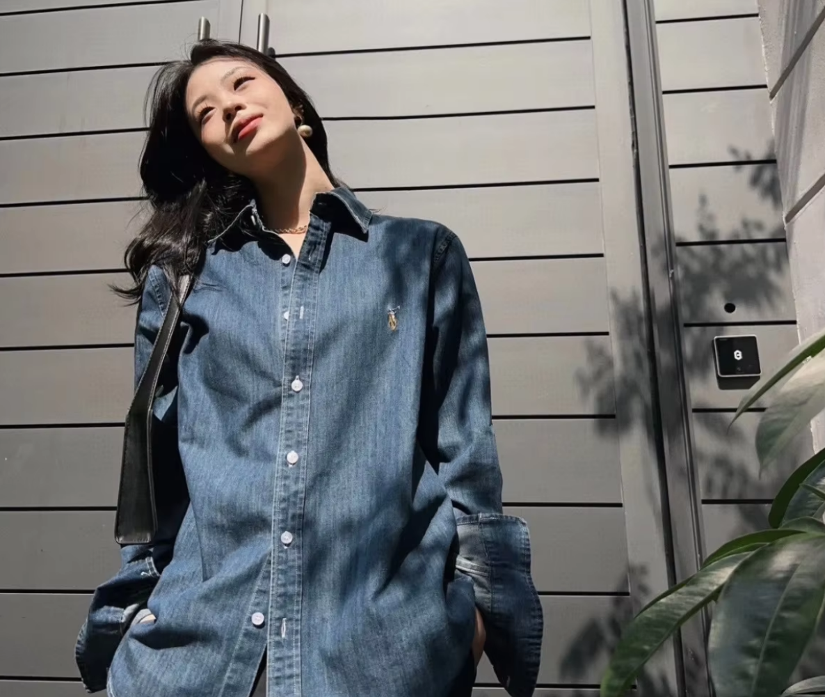 Ralph Lauren Unisex Pure Cotton Denim Shirt RL-017
