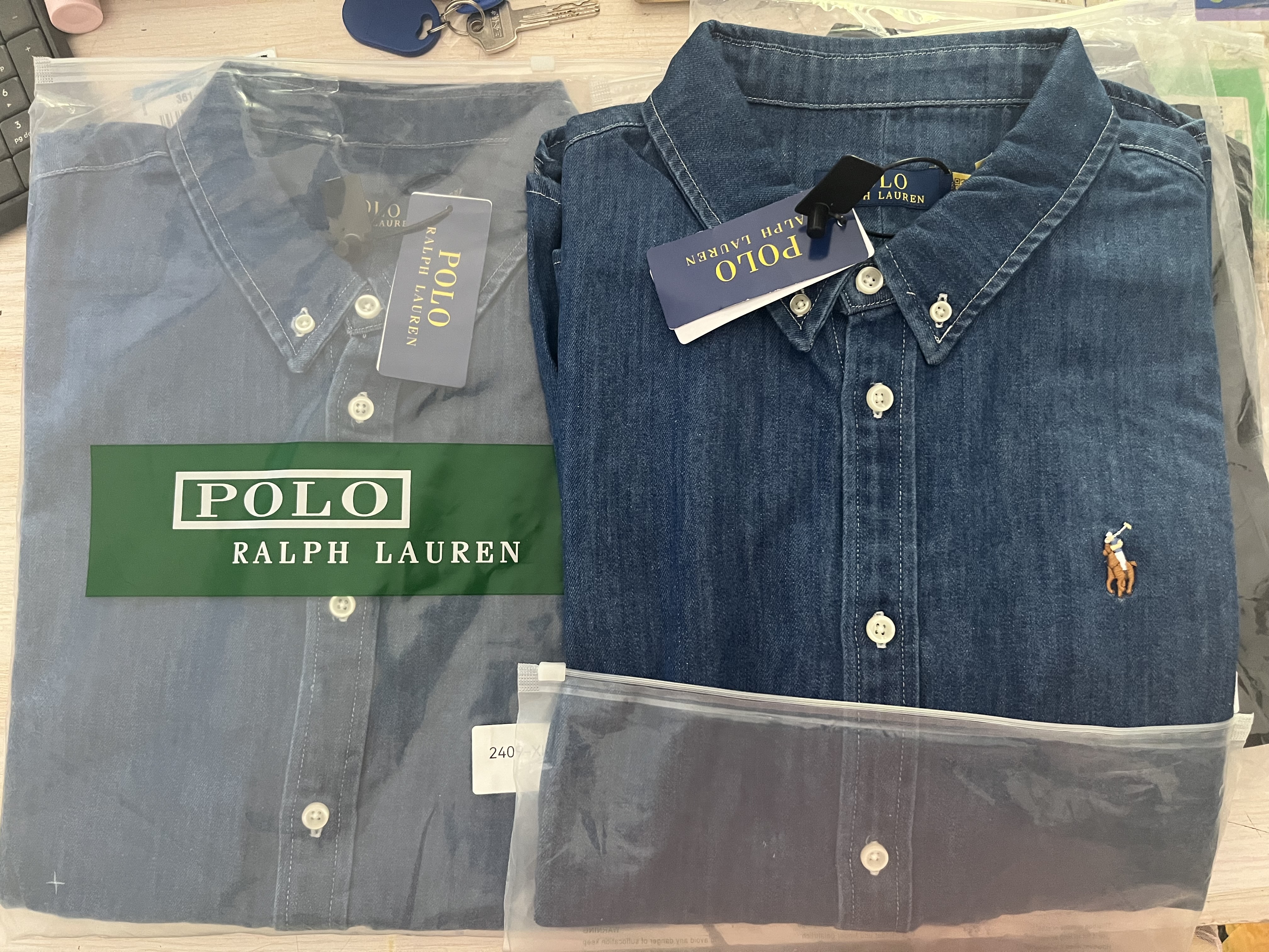 Ralph Lauren Unisex Pure Cotton Denim Shirt RL-017