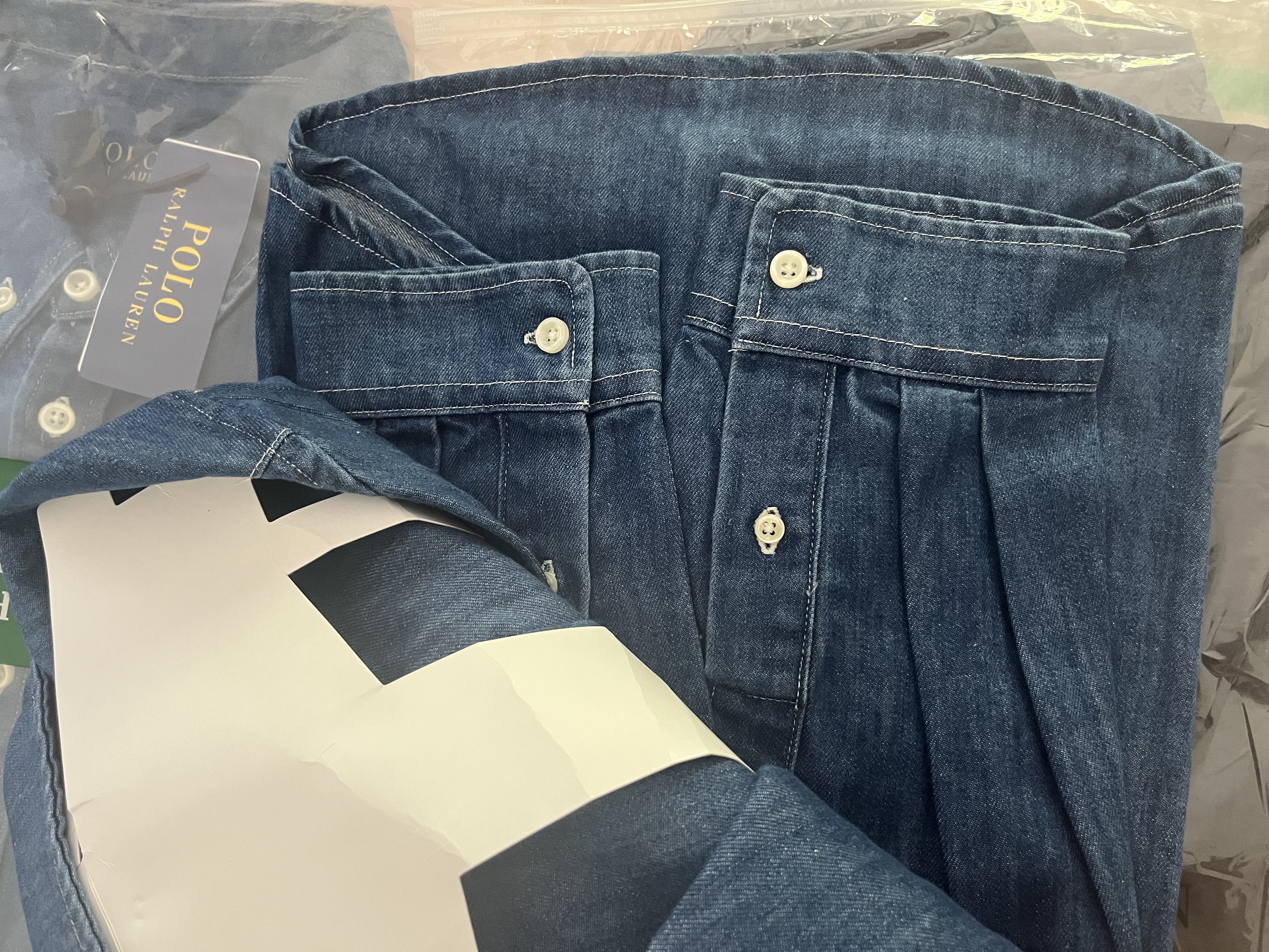 Ralph Lauren Unisex Pure Cotton Denim Shirt RL-017