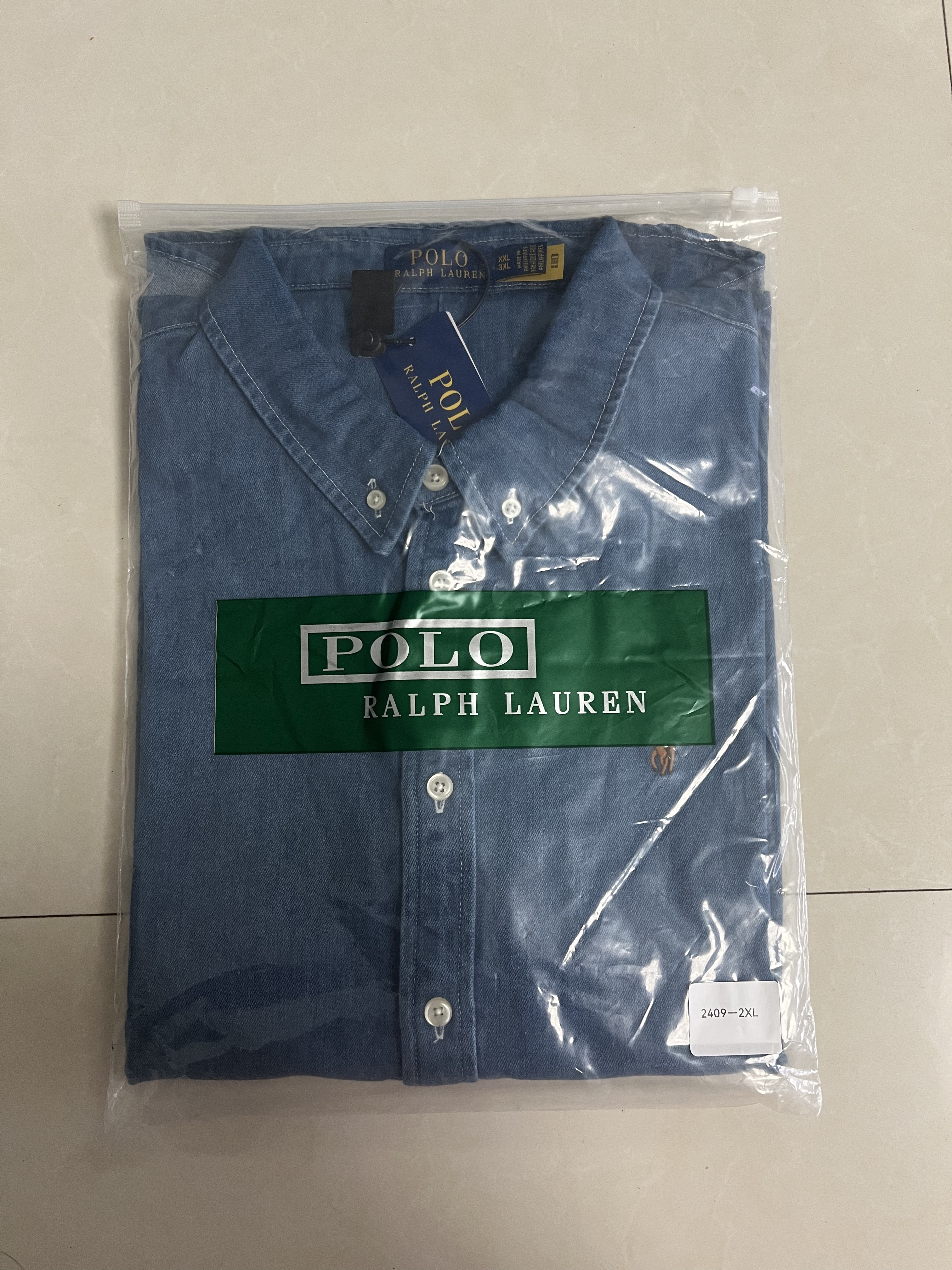 Ralph Lauren Unisex Pure Cotton Denim Shirt RL-017