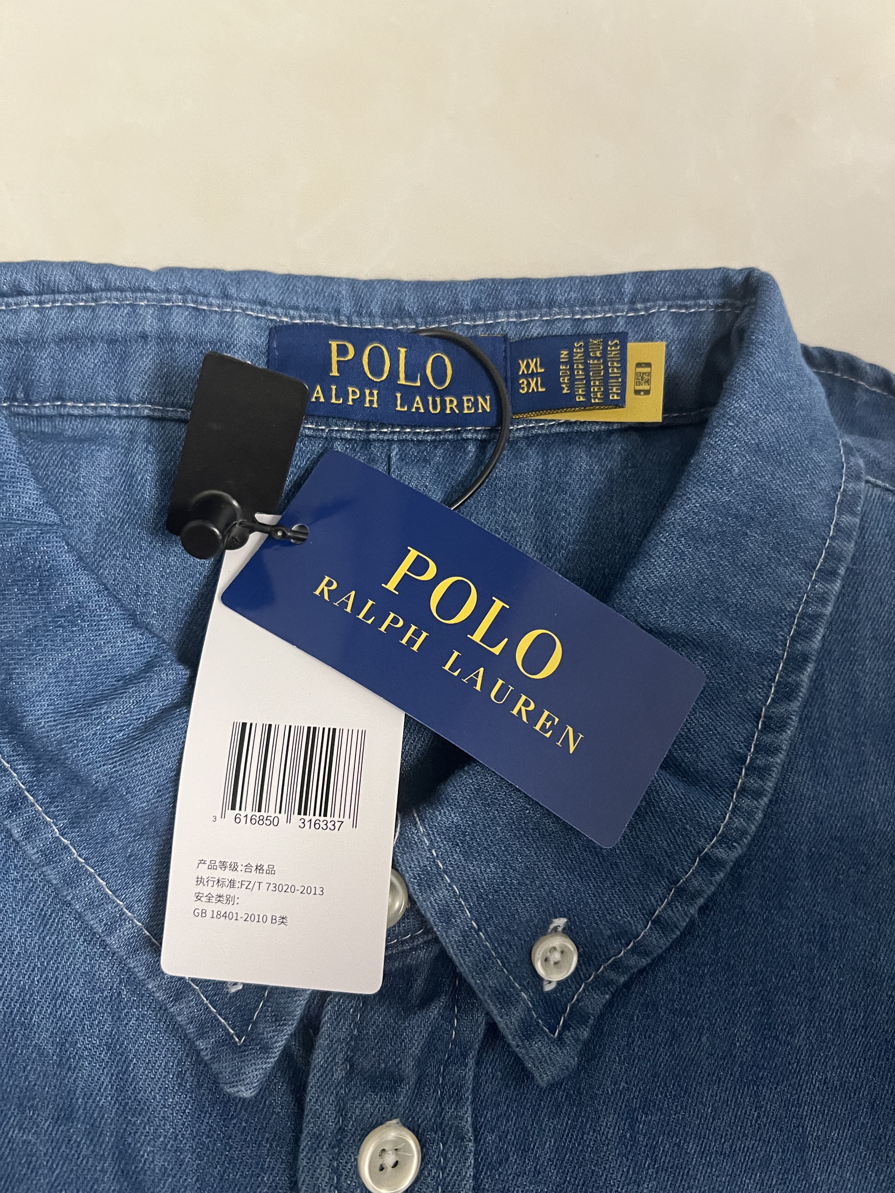 Ralph Lauren Unisex Pure Cotton Denim Shirt RL-017