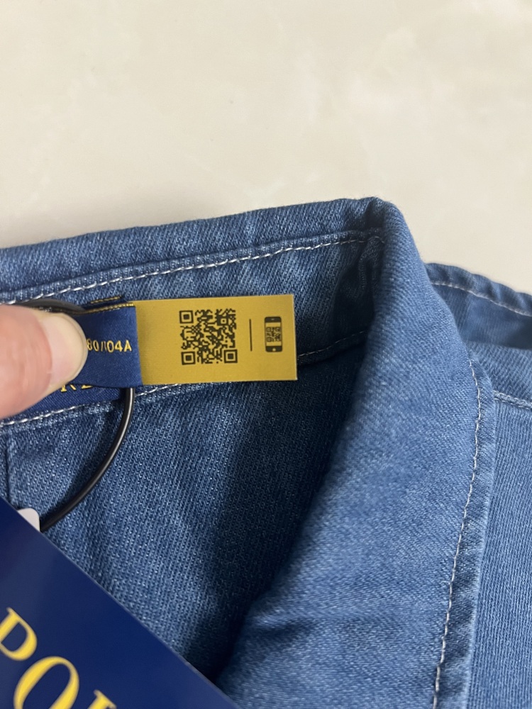 Ralph Lauren Unisex Pure Cotton Denim Shirt RL-017
