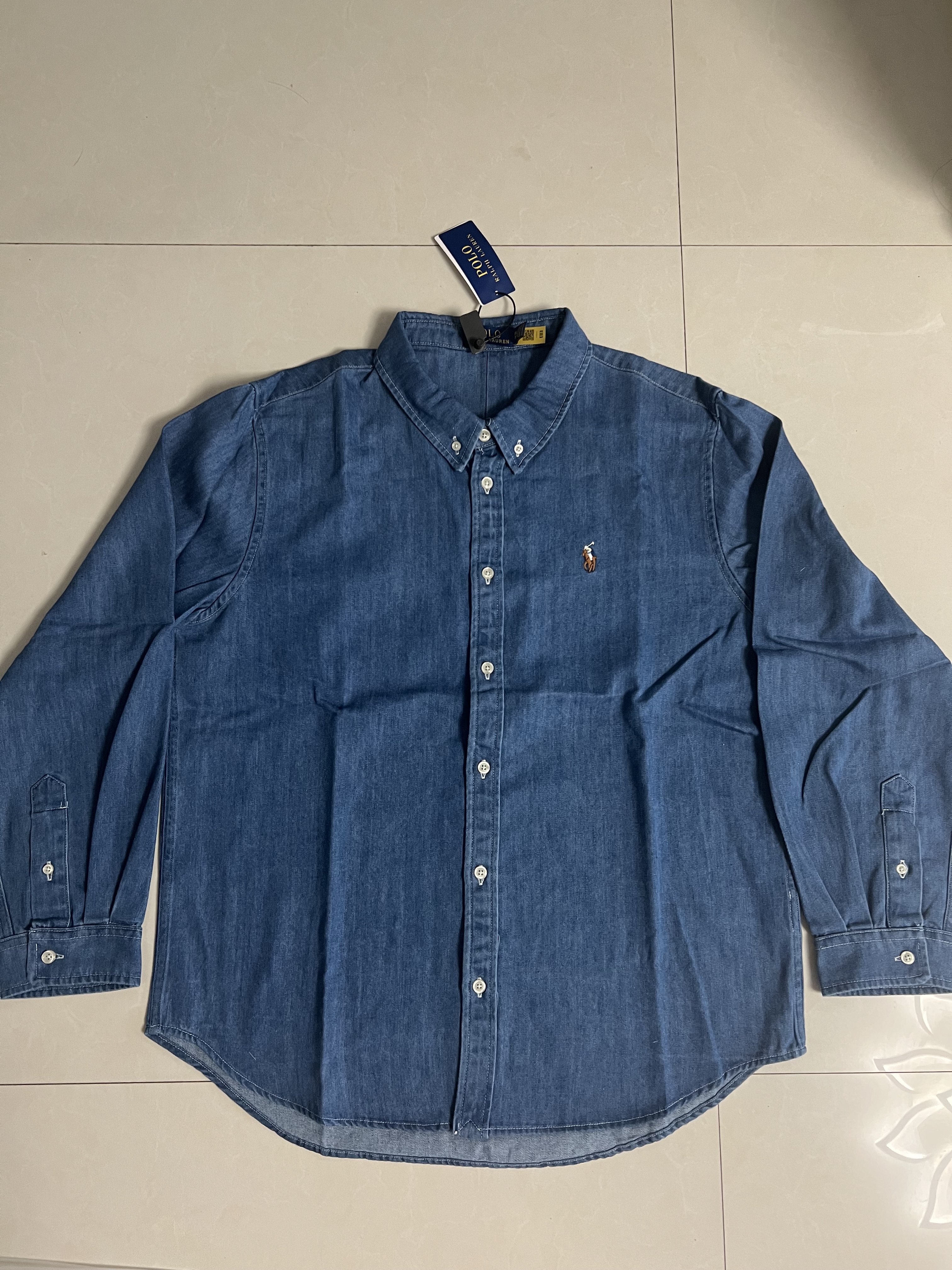 Ralph Lauren Unisex Pure Cotton Denim Shirt RL-017