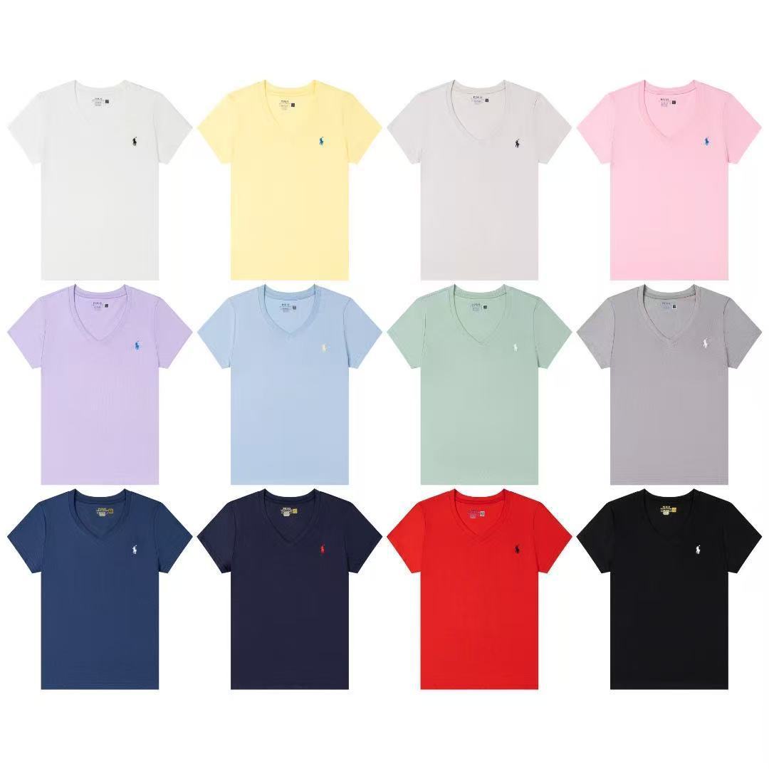 Ralph Lauren Women V-neck T-shirt #RL-021
