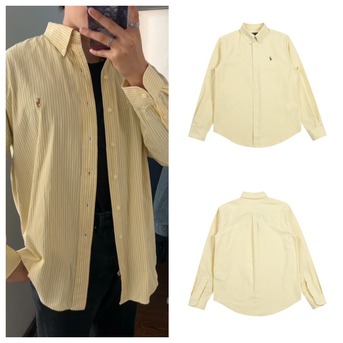 Ralph Lauren Unisex 100% Cotton Striped Shirt RL-039