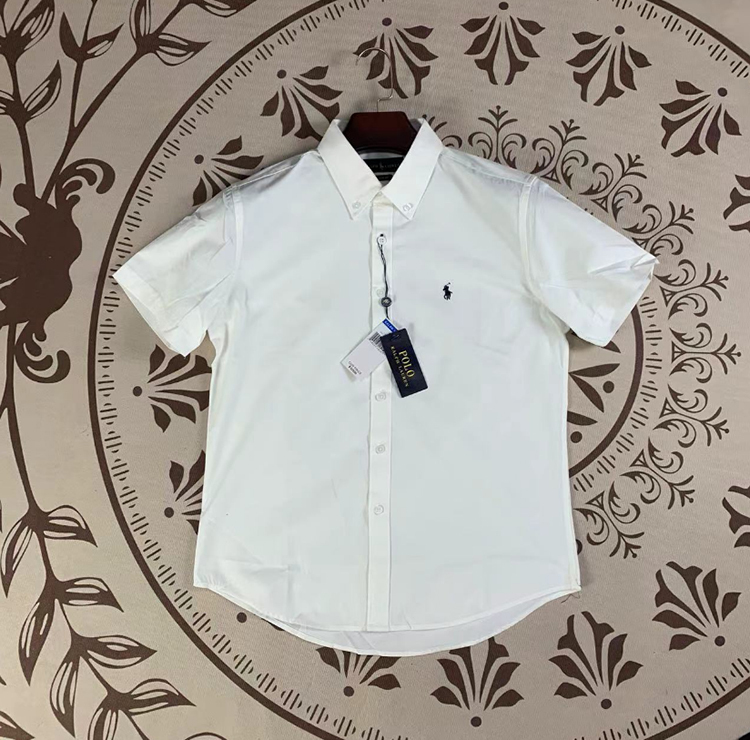 Ralph Lauren Unisex Pure Cotton Short Sleeve Shirt #RL-018
