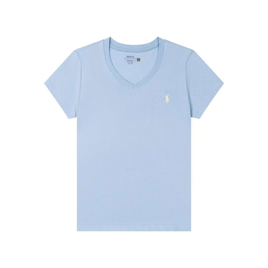 Ralph Lauren Women V-neck T-shirt #RL-021