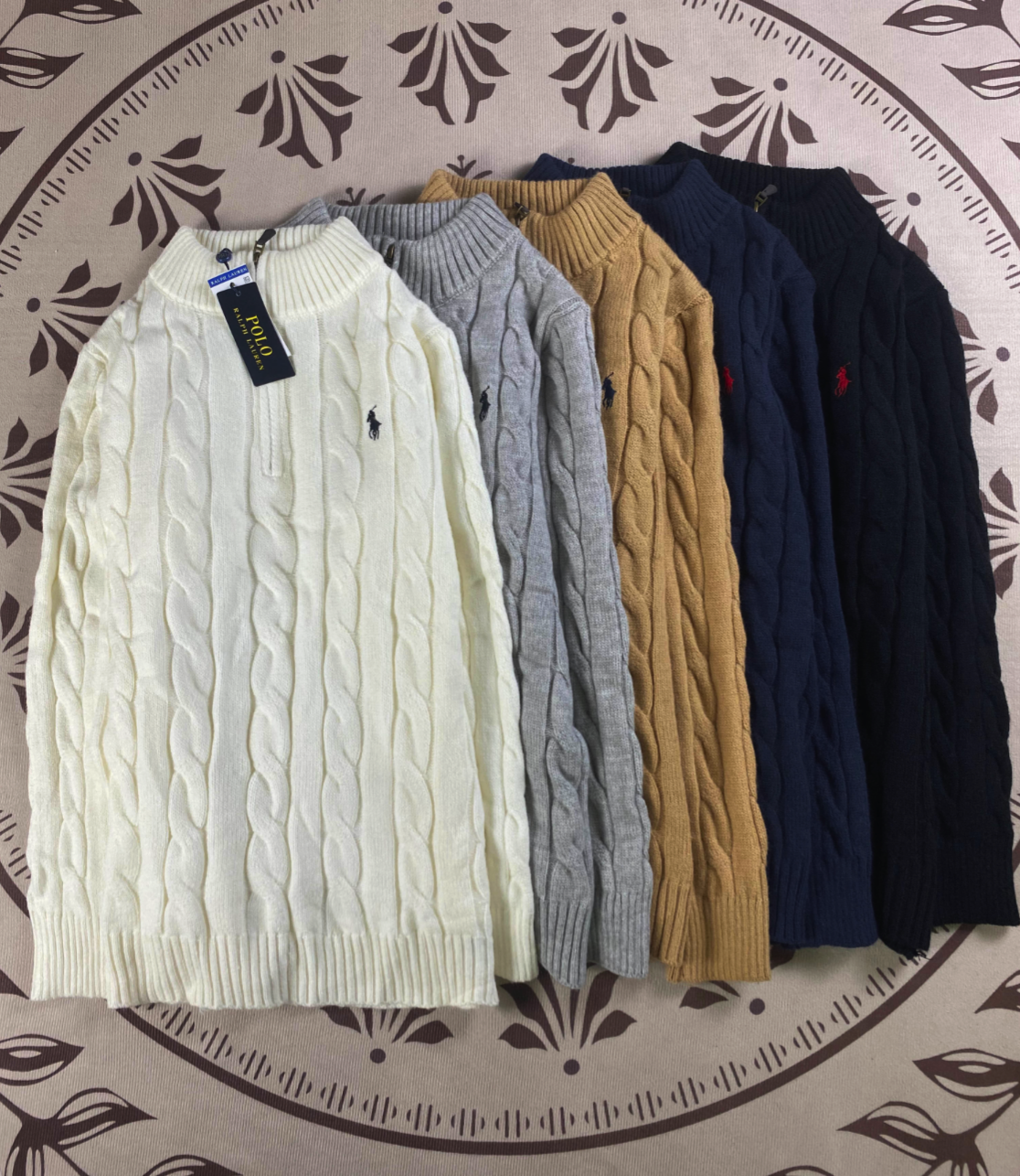 Ralph Lauren Unisex Half Zipper Sweater #RL-024
