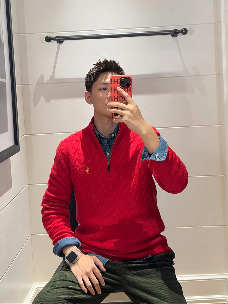 Ralph Lauren Unisex Half Zipper Sweater #RL-024
