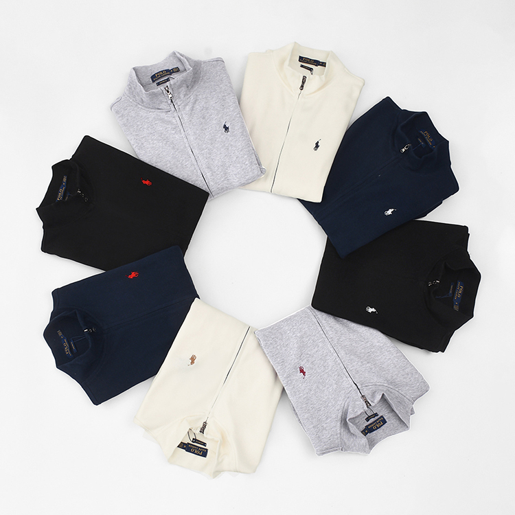 Ralph Lauren Unisex Cotton Zipper Up Hoodie #RL-038
