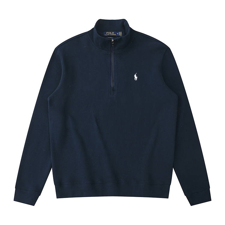 Ralph Lauren Unisex Cotton Half Zipper Hoodie #RL-037