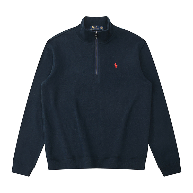 Ralph Lauren Unisex Cotton Half Zipper Hoodie #RL-037