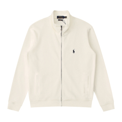 White with black logo