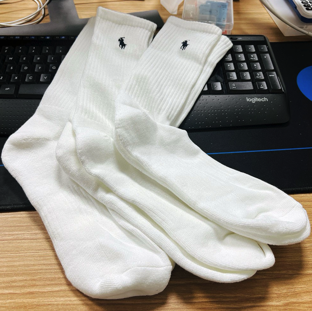 Ralph Lauren Polyester Crew Sock #RL-043