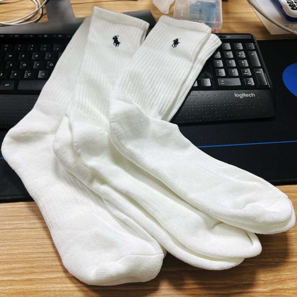 Ralph Lauren Polyester Crew Sock #RL-043
