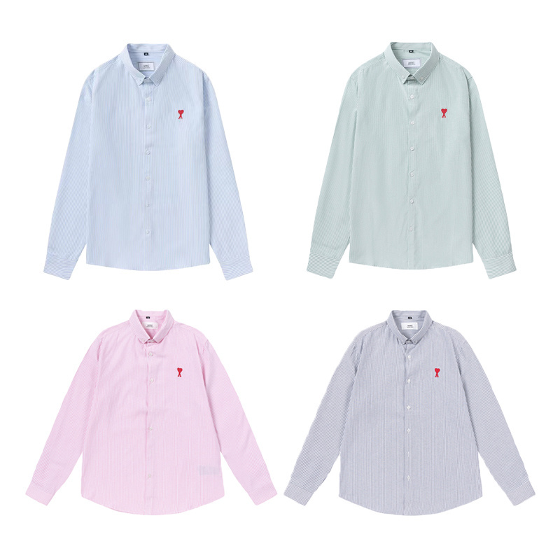 Ami Unisex 100% Cotton Striped Shirt AM-003