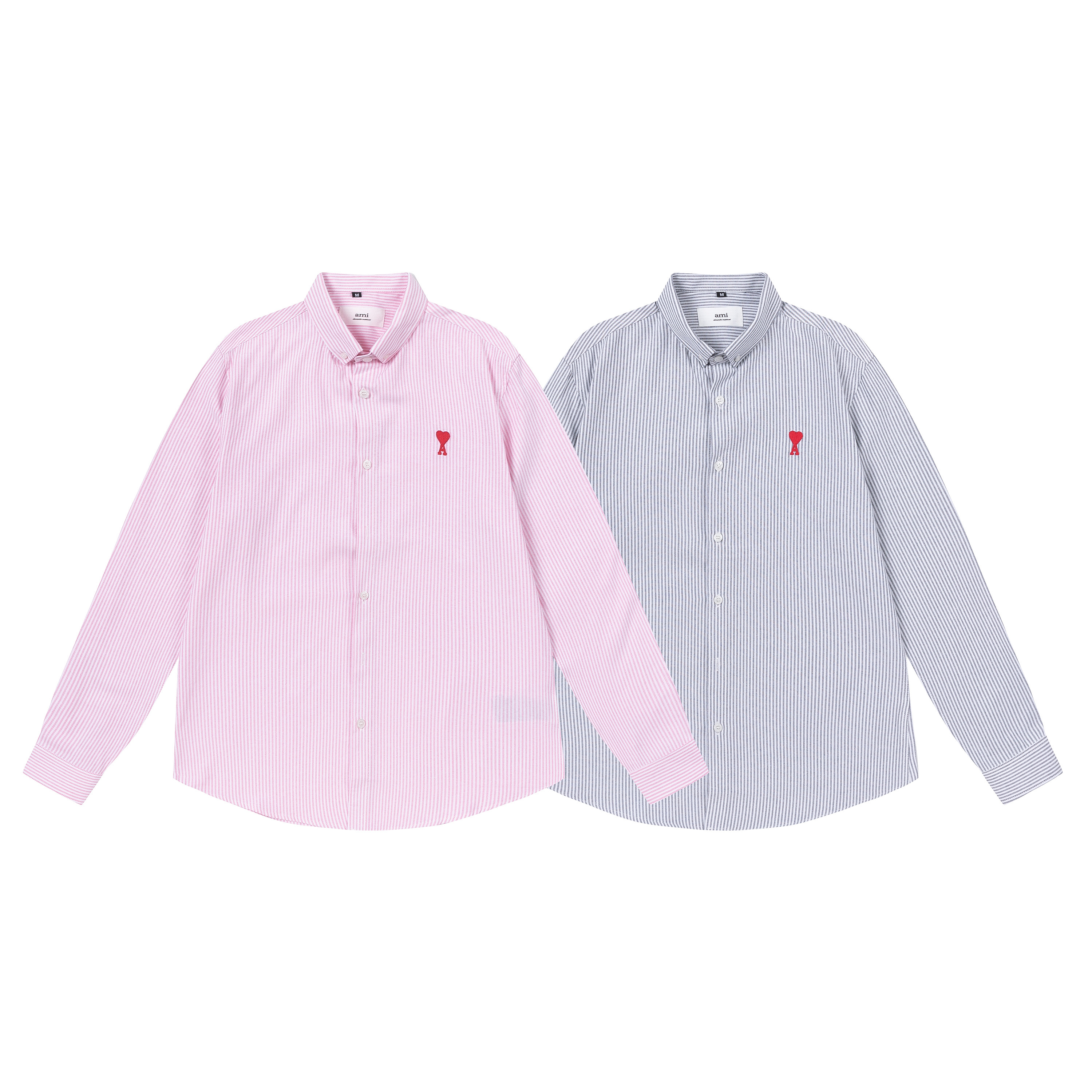 Ami Unisex 100% Cotton Striped Shirt AM-003