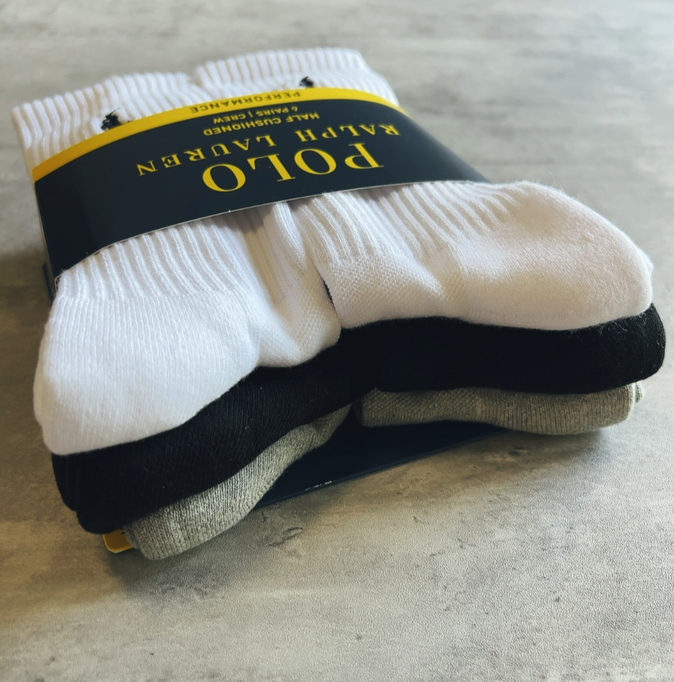 Ralph Lauren Cotton Crew Sock #RL-045-Crew