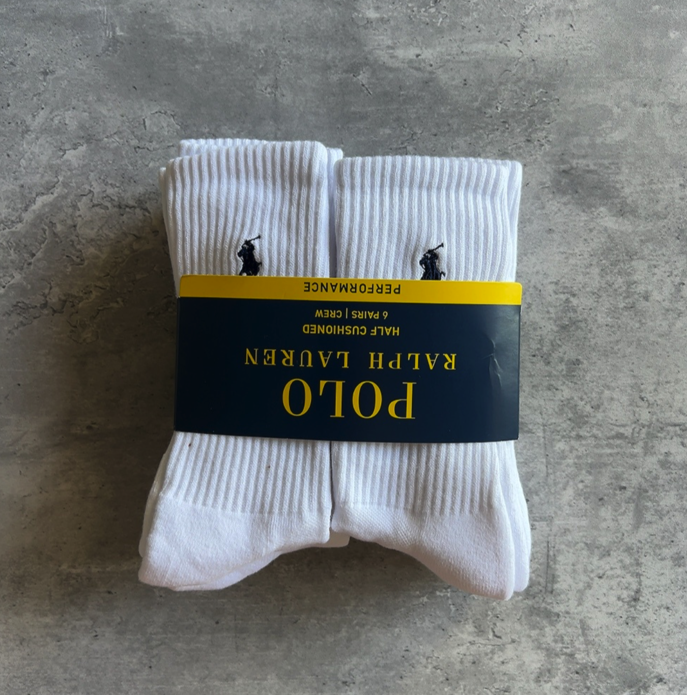 Ralph Lauren Cotton Crew Sock #RL-045-Crew