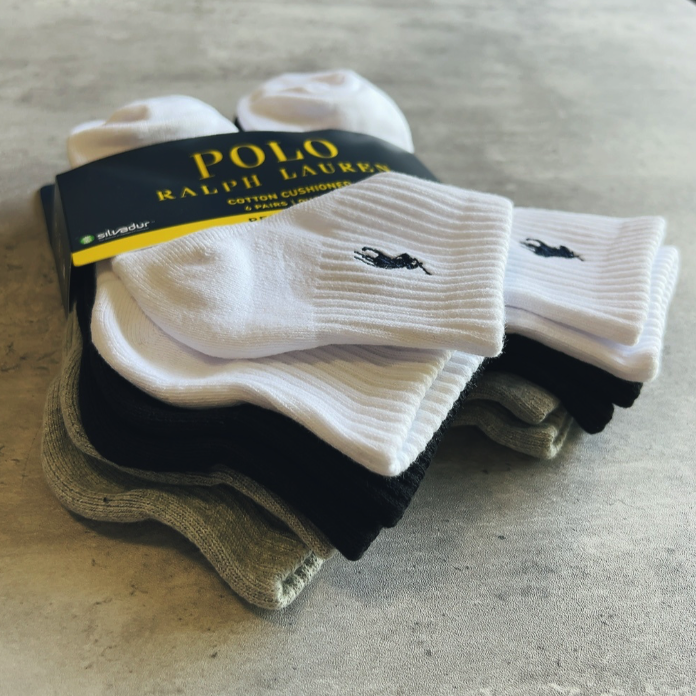 Ralph Lauren Men's Cotton Quarter Sock #RL-045-Quarter