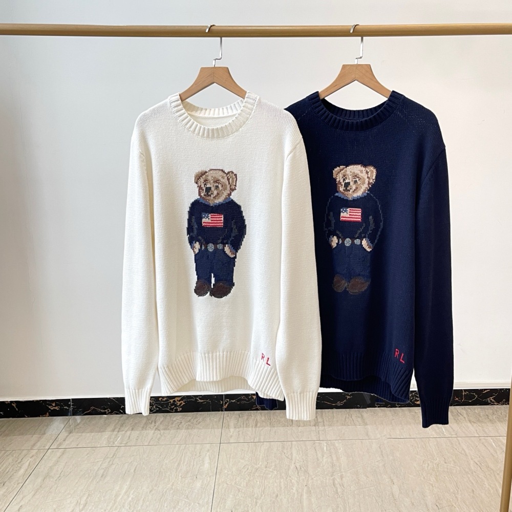 Ralph Lauren Polo Bear Cotton-Linen Men's Sweater #RL-049