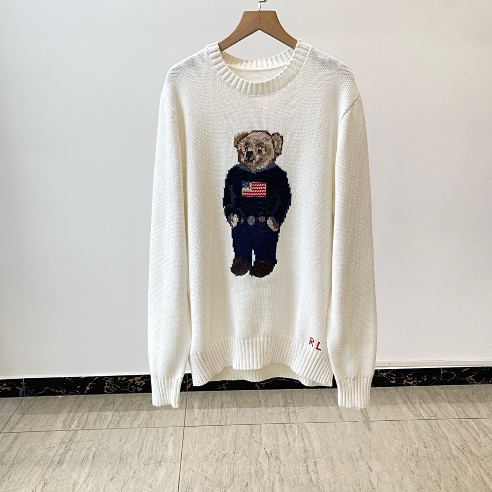 Ralph Lauren Polo Bear Cotton-Linen Men's Sweater #RL-049