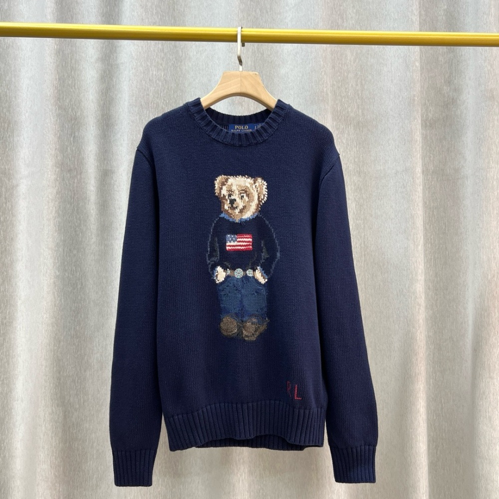 Ralph Lauren Polo Bear Cotton-Linen Men's Sweater #RL-049