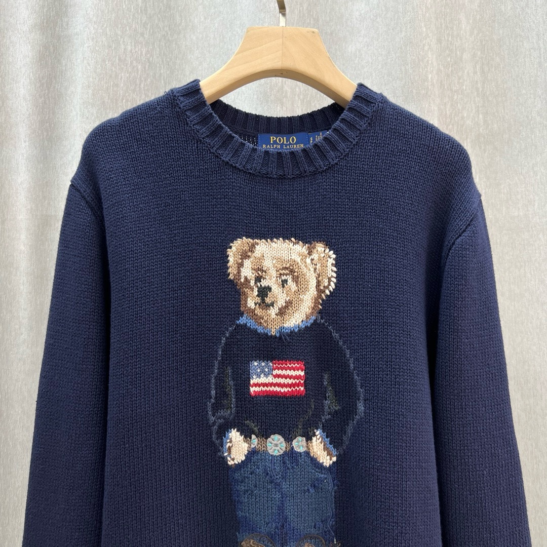 Ralph Lauren Polo Bear Cotton-Linen Men's Sweater #RL-049