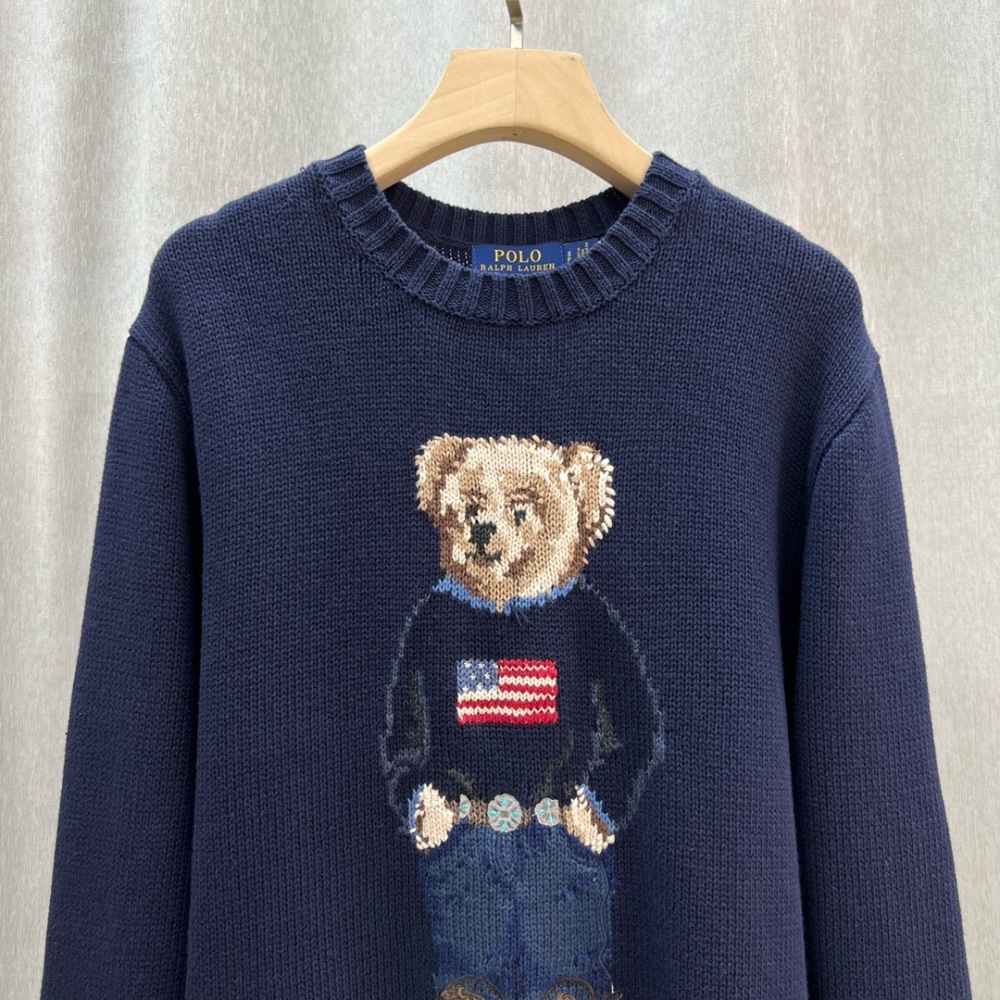Ralph Lauren Polo Bear Cotton-Linen Men's Sweater #RL-049