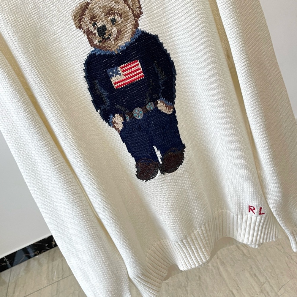Ralph Lauren Polo Bear Cotton-Linen Men's Sweater #RL-049