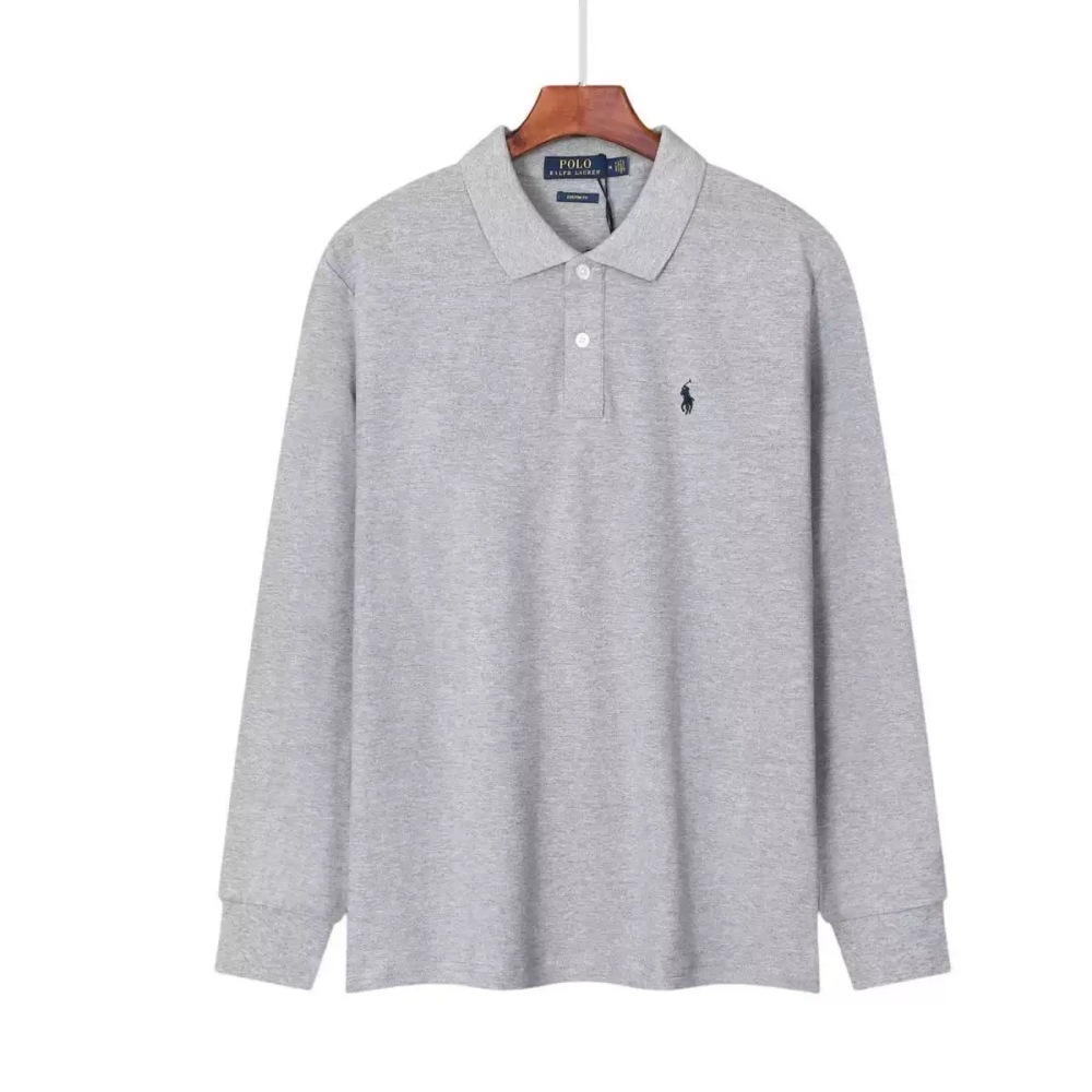 Ralph Lauren Pure Cotton Men's Long Sleeve Polo Shirts RL-070