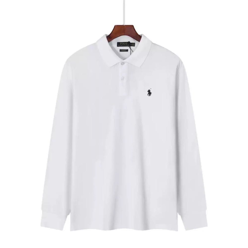 Ralph Lauren Pure Cotton Men's Long Sleeve Polo Shirts RL-070