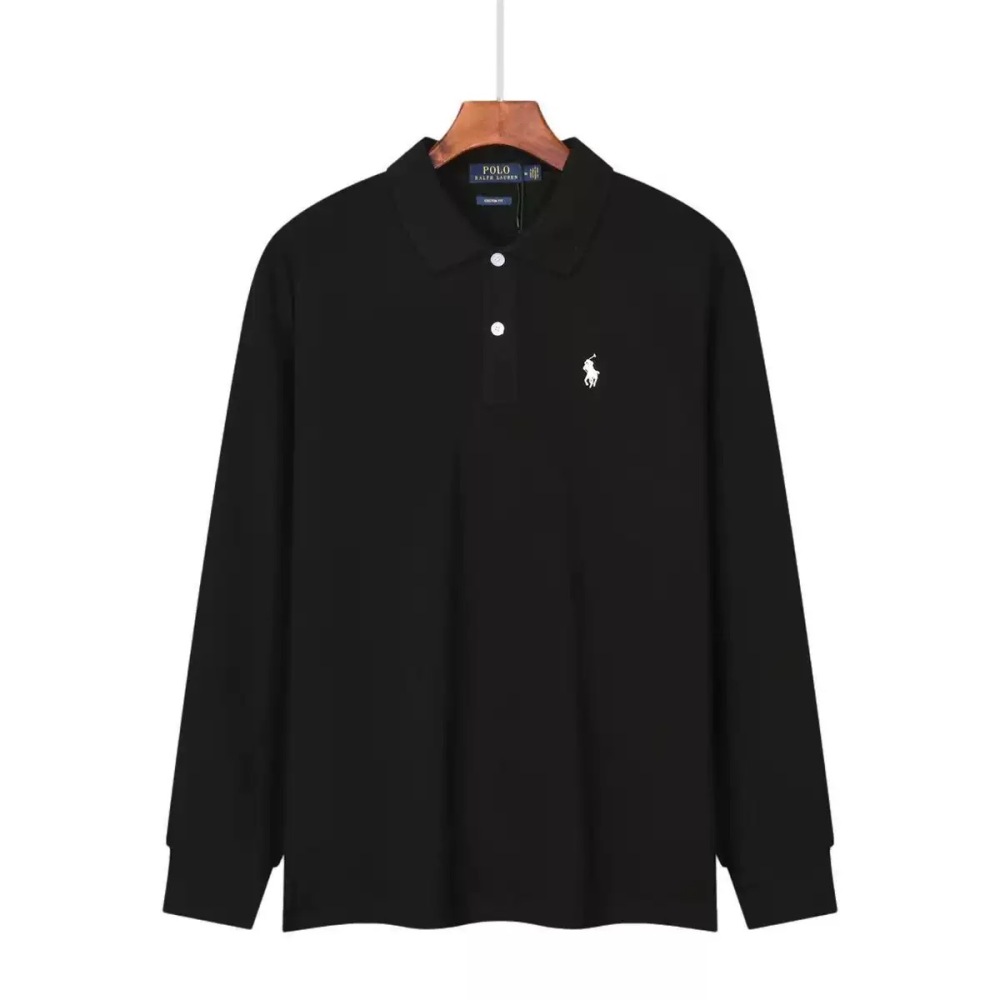 Ralph Lauren Pure Cotton Men's Long Sleeve Polo Shirts RL-070