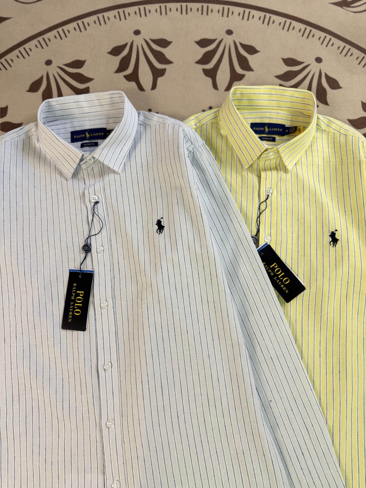 Ralph Lauren Women's Cotton Linen Stripe Shirt RL-071