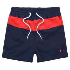 Navy with red