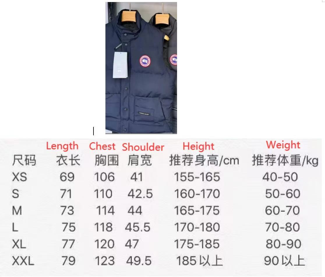 Canada Goose Unisex Duck Down Vest Jacket CA-003