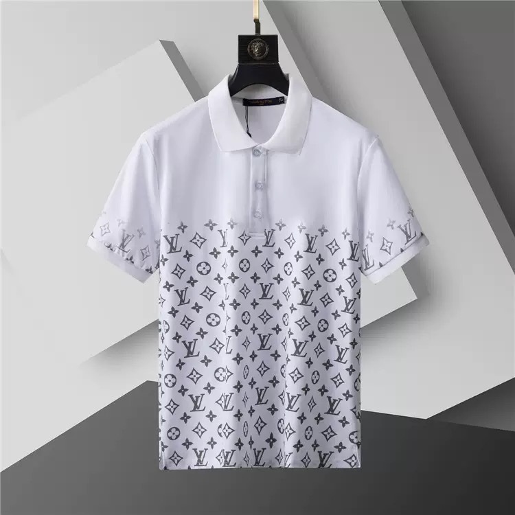 Louis Vuitton Men Cotton Polo Shirt LV-002